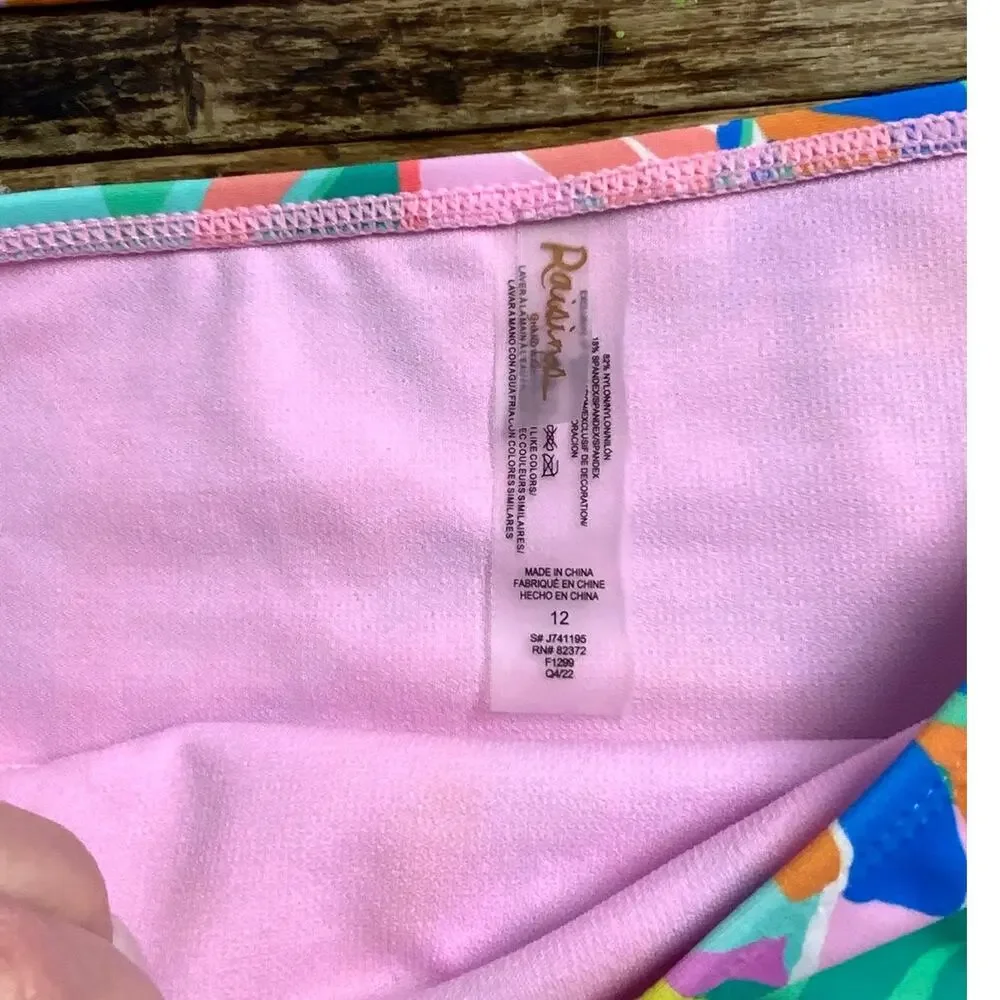 Rasins Abstract Girl's 2pc‎ swimsuit Girl's size 12